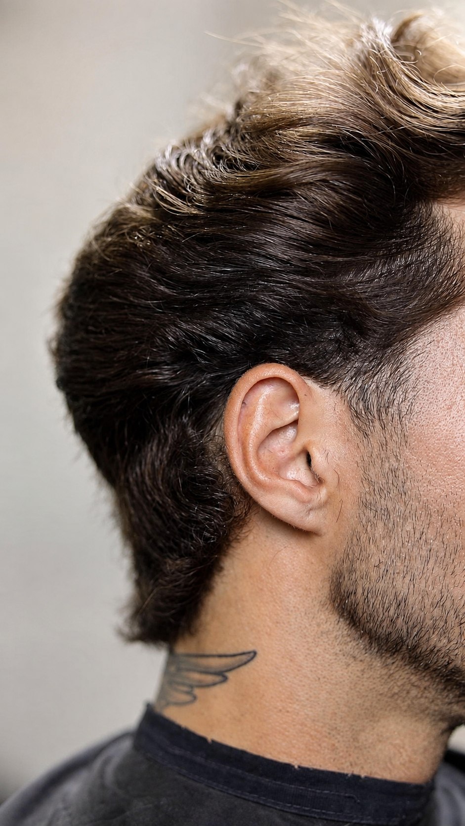 Profil d'une coupe texturée